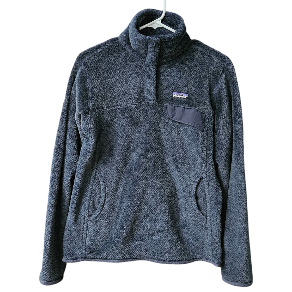 Patagonia Re-Tool Snap-T Fleece Pullover Women's Size Medium Blue